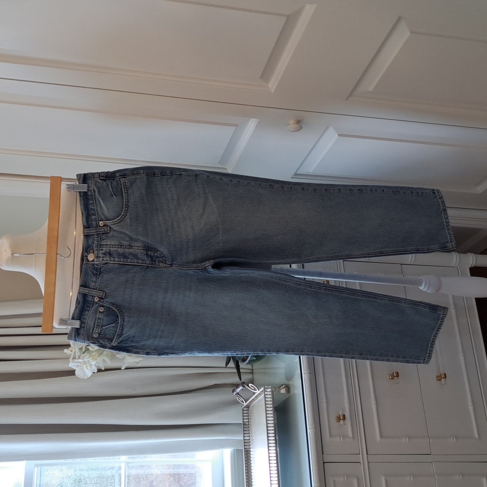 NWOT J.Crew Factory Womens High-Rise Straight Crop Light‎ Wash Jeans S-29